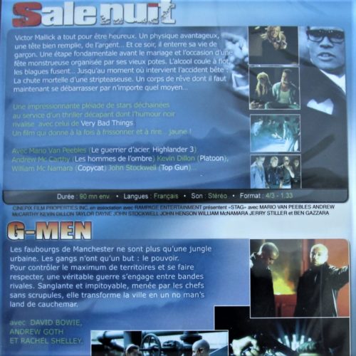 2 Films : Sale nuit & G-Men.