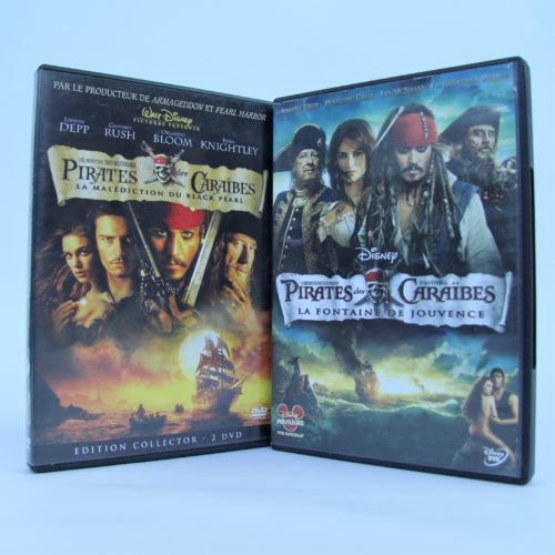 Lot de 2 DVD – Pirates des Caraibes