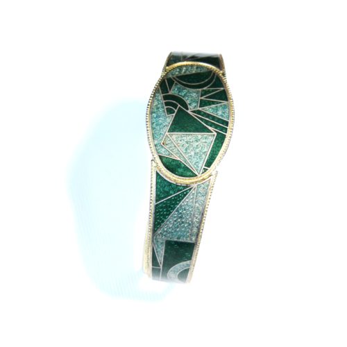 Bracelet en métal vert