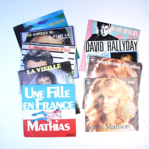 Lot de disques vinyles variété française