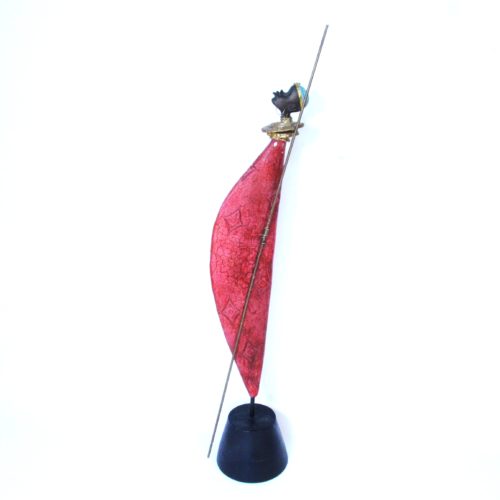 Statuette africaine rouge