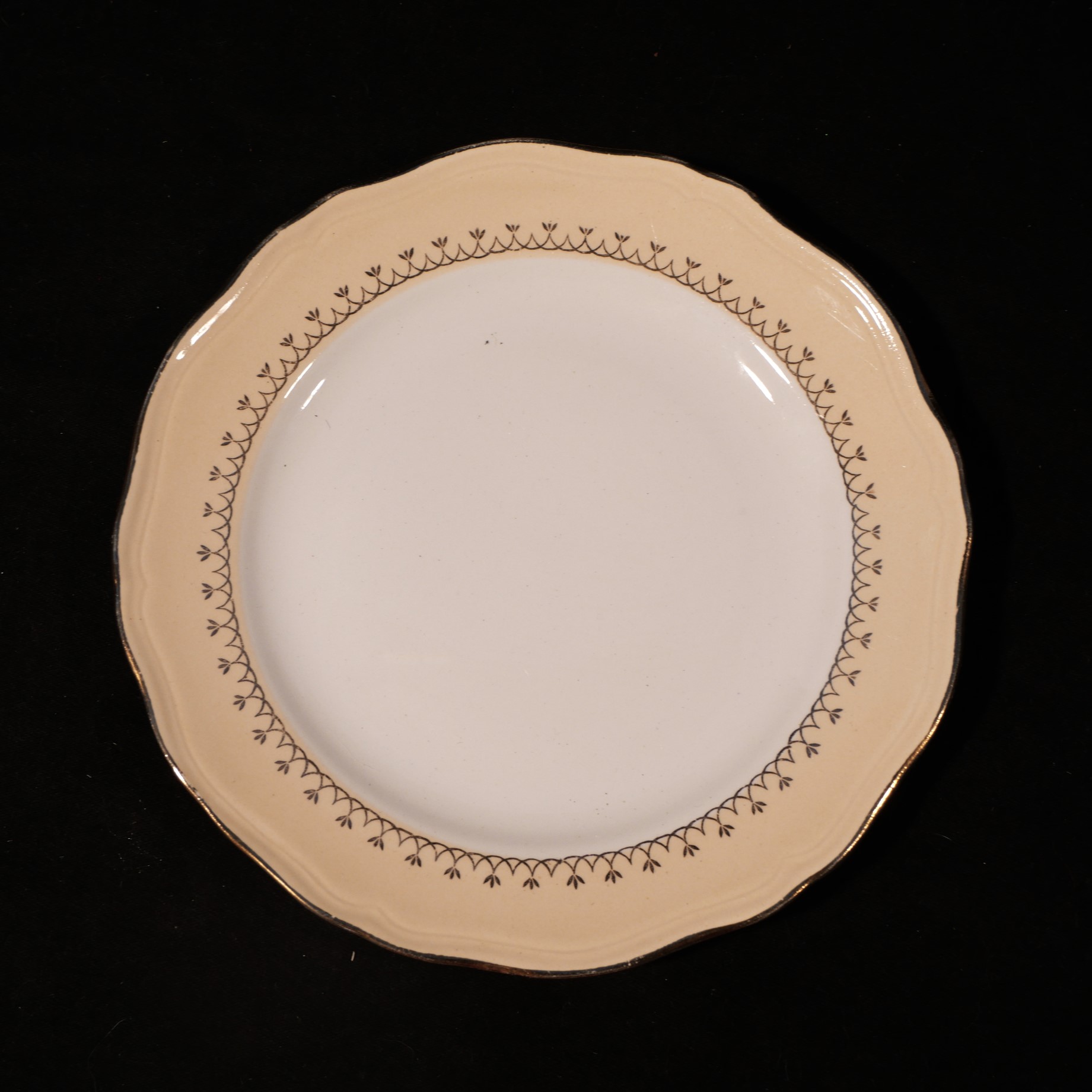 10 assiettes anciennes L’Amandinoise demi-porcelaine