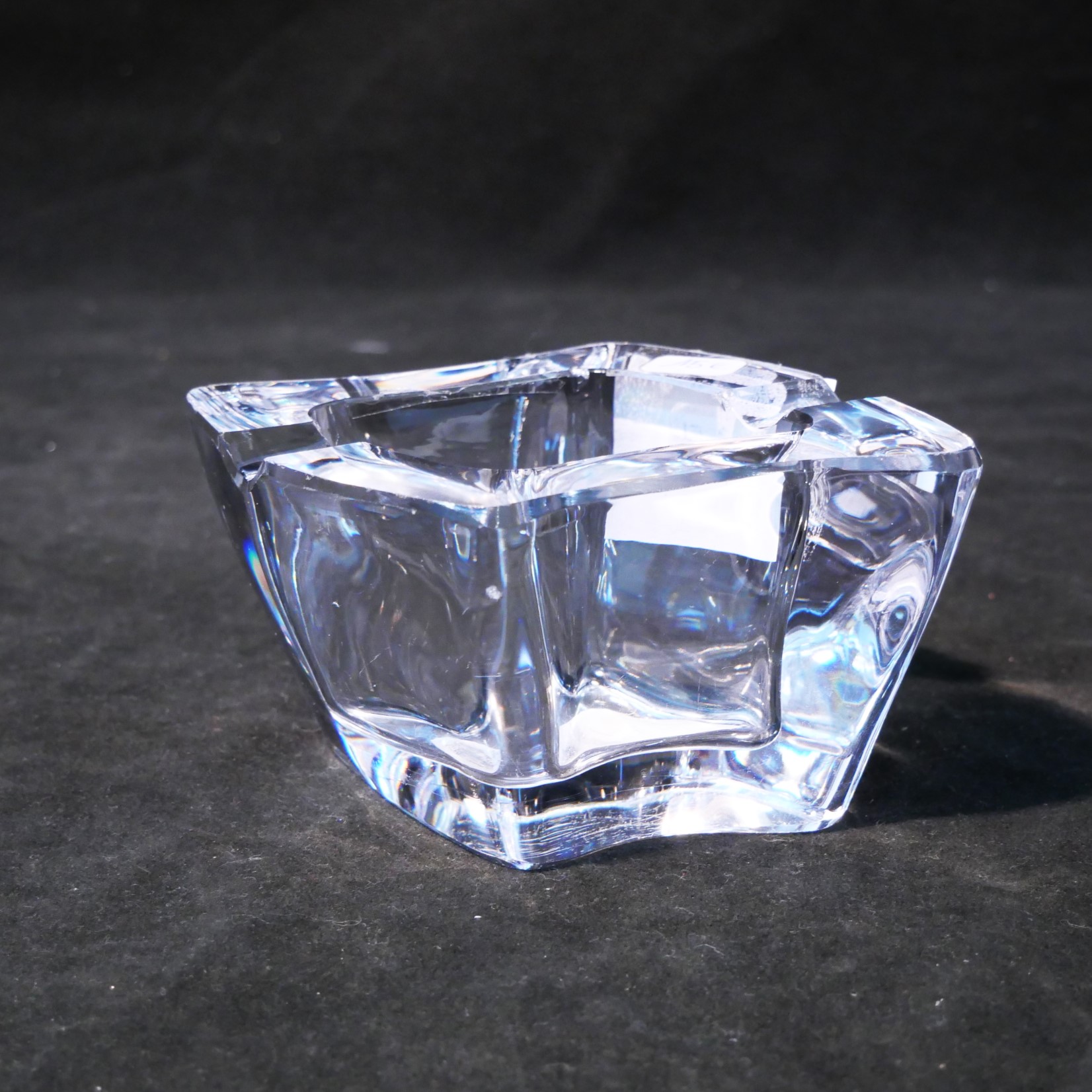 Cendrier en cristal de Bayel en losange