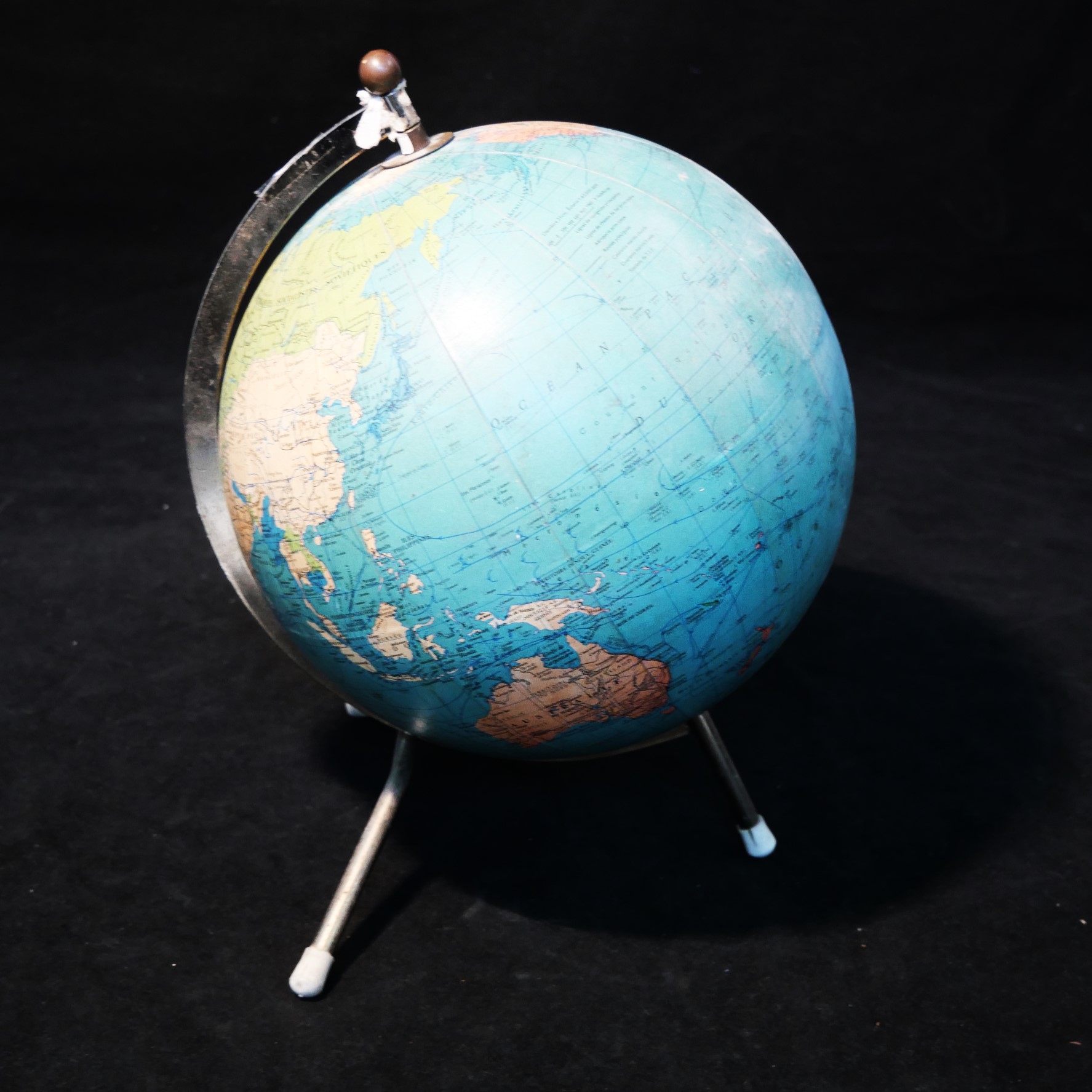 globe terrestre vintage de 1969