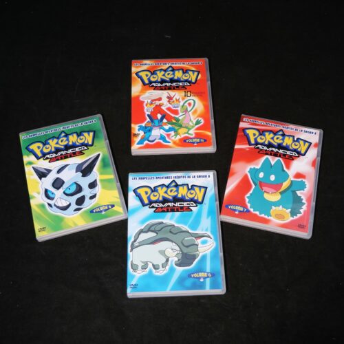 Lot de 4 DVD Pokémon advanced battle