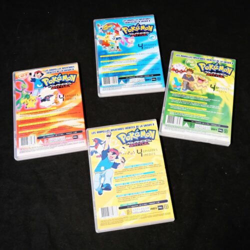Lot de 4 DVD Pokémon advanced battle