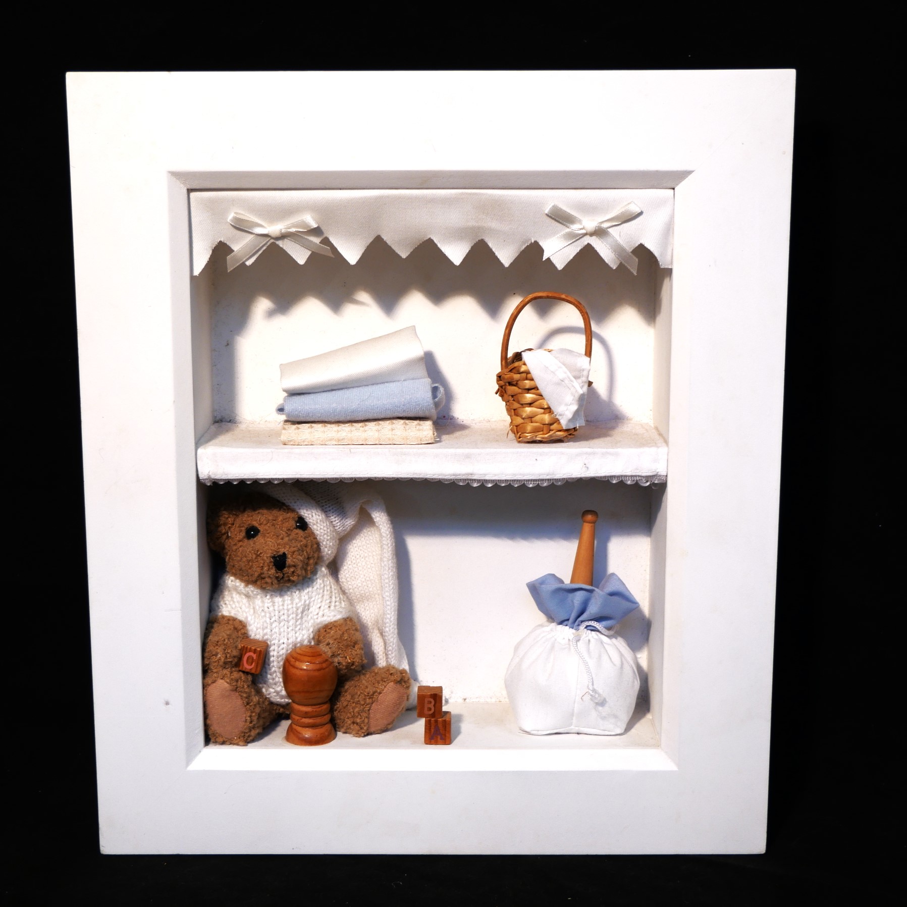 cadre en bois blanc chambre bebe
