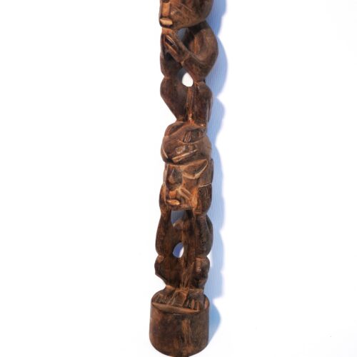 Figure décorative ethnique en bois africaine