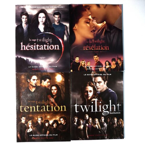 Lot de 4 livres Twilight Guide officiel du film