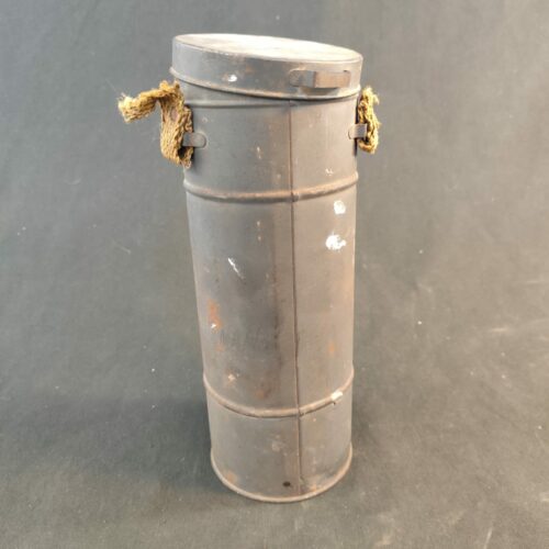 Masque à gaz français défense passive + boîte métallique – Seconde Guerre Mondiale (1938)