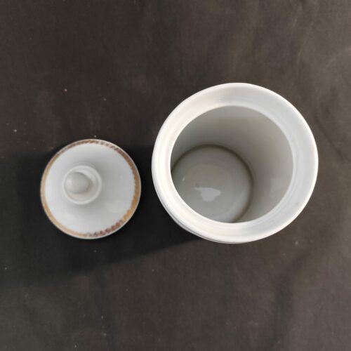 Pot à pharmacie Métadier en porcelaine de Limoges ELECT DIAFCORD – 20e siècle