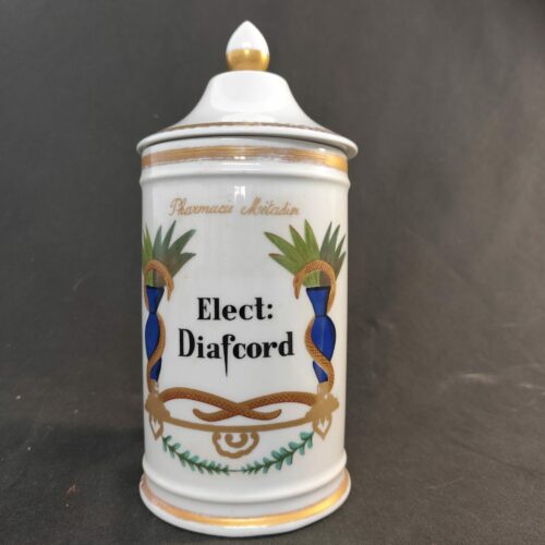 Pot à pharmacie Métadier en porcelaine de Limoges ELECT DIAFCORD – 20e siècle