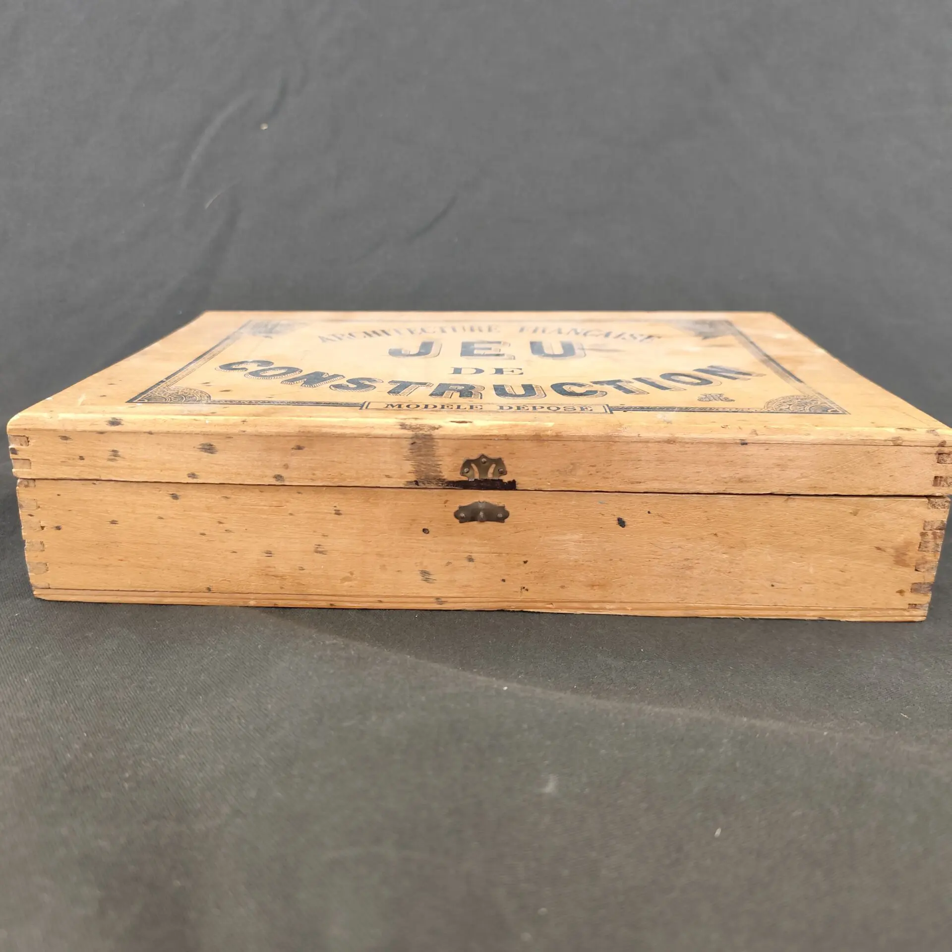 Jeu De Construction Vintage En Bois "Communication Blocks" - Chine Années 1970 - Complet En Boîte - Neuf Ancien Stock