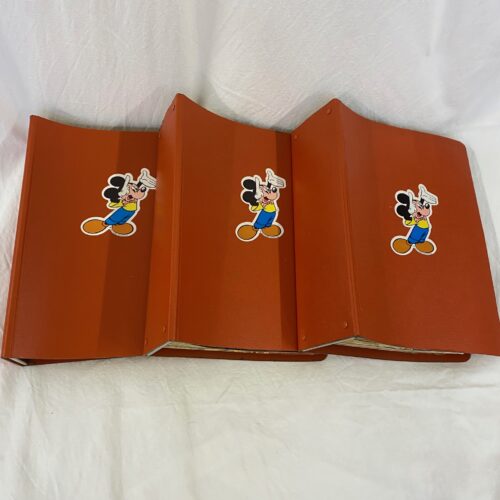 Lot de 3 classeurs « Journal de Mickey » vintage