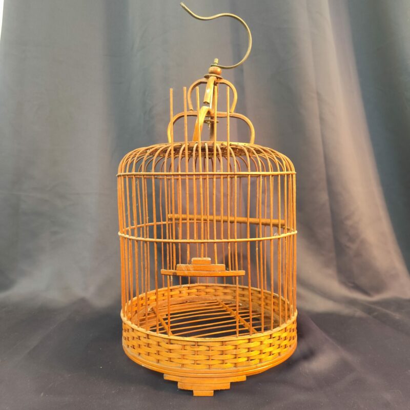 Cage à oiseaux en rotin
