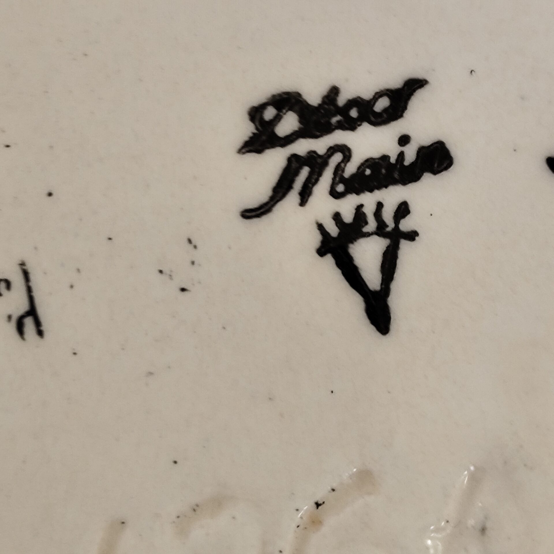 Vase émaux d'art vintage signé TESS - Recyclerie Chiner Solidaire