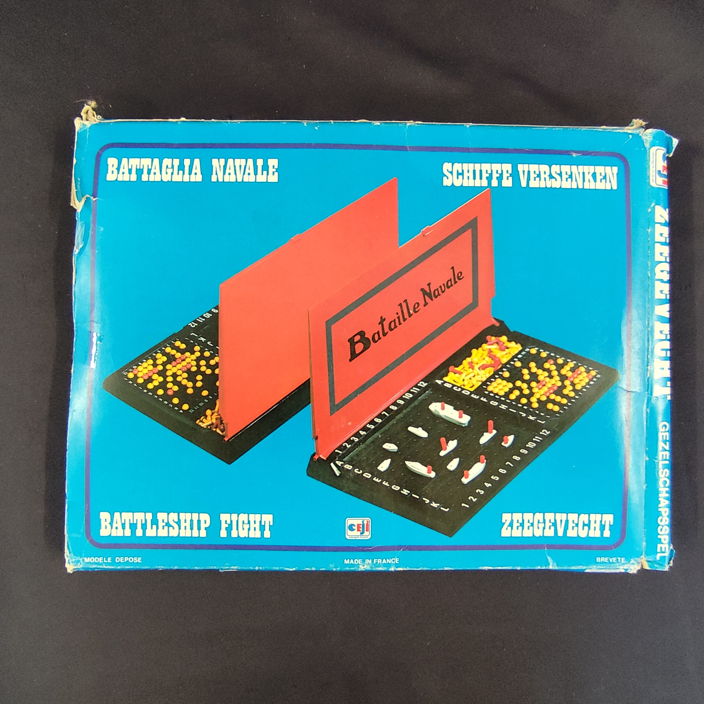 Jouet vintage, jeu ancien LA BATAILLE NAVALE CEJI